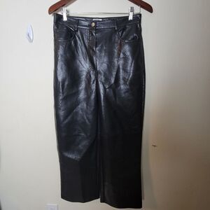 Aritzia Wilfred The Melina Wide Leg Pant Black 8